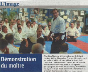 Article Charente Libre du 20 10 14 2